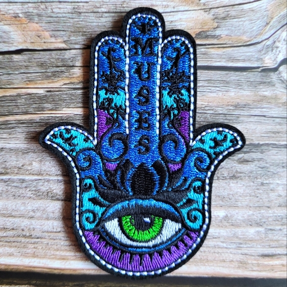 3/13$  Muses Eastern Hindu Occult Eye Embroidered Iron on Patch - Picture 1 of 2